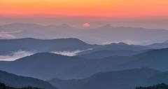 Blue Ridge Mountains sunrise